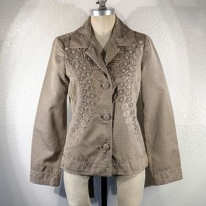 Biya by Johnny Was Nuveau Feather Sequin Blazer S NWT